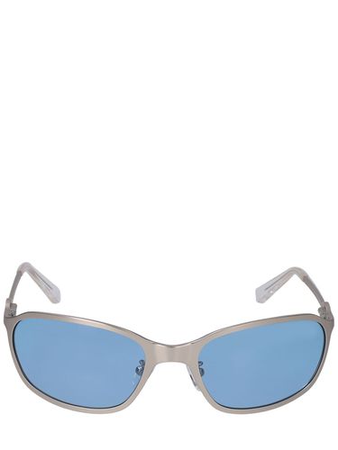 Lunettes De Soleil Rondes Paxis Cloud Blue - A BETTER FEELING - Modalova