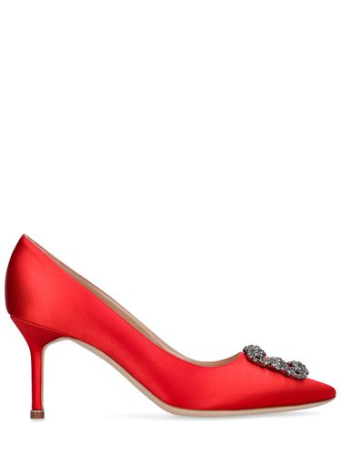 Escarpins En Satin Hangisi 70 Mm - MANOLO BLAHNIK - Modalova