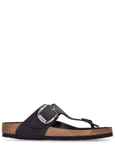 Sandales En Cuir Huilé À Grosse Boucle Gizeh - BIRKENSTOCK - Modalova