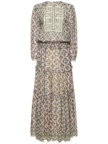 Robe Midi En Soie Imprimée Mafezia - ISABEL MARANT - Modalova