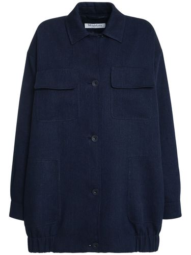 Veste Oversize En Toile Vanity - MAX MARA - Modalova