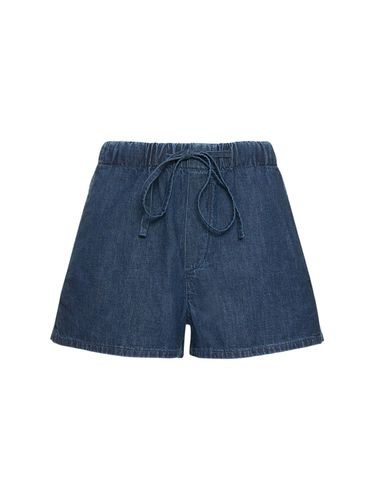 Short En Denim Chambray V Logo - VALENTINO - Modalova