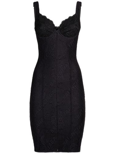 Robe Courte En Dentelle Stretch - BALENCIAGA - Modalova