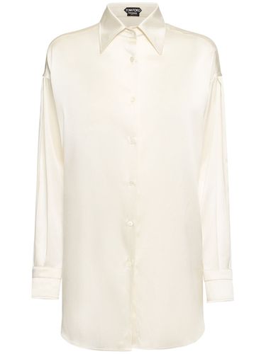 Chemise Relaxed En Satin De Soie Stretch - TOM FORD - Modalova