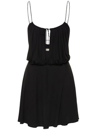 Robe Courte En Viscose - SAINT LAURENT - Modalova