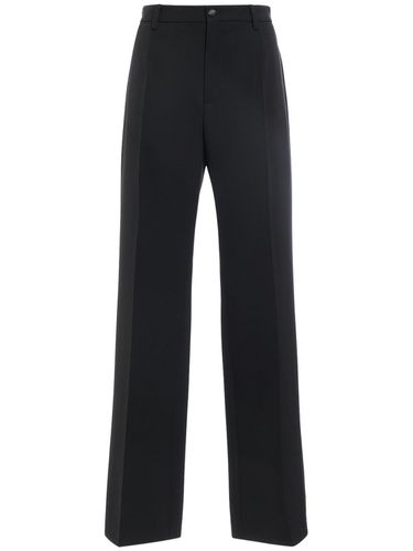 Pantalon Évasé En Laine Taille Haute - DOLCE & GABBANA - Modalova