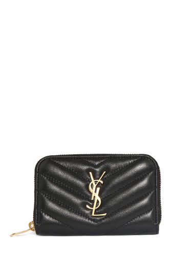 Porte-cartes Zippé En Cuir Cassandre - SAINT LAURENT - Modalova