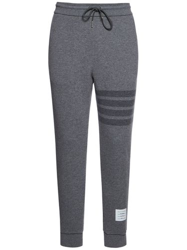 Jogging En Laine Détail 4 Bandes - THOM BROWNE - Modalova