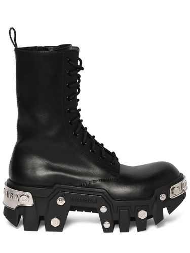 Bottes En Cuir Bulldozer - BALENCIAGA - Modalova