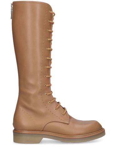 Lvr Exclusive - Bottes Combat En Cuir - MAX MARA - Modalova