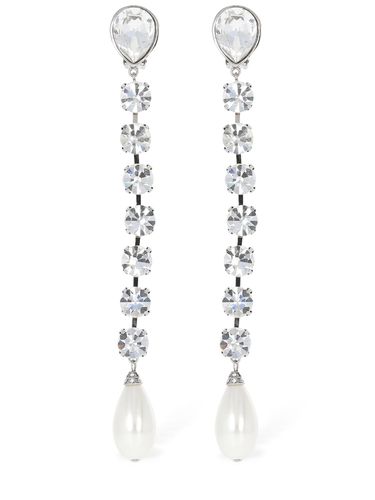 Boucles D'oreilles En Cristaux Et Fausses Perles - ALESSANDRA RICH - Modalova