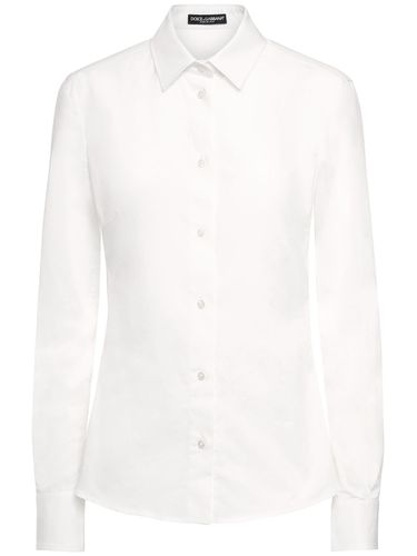 Chemise Classique En Popeline De Coton - DOLCE & GABBANA - Modalova