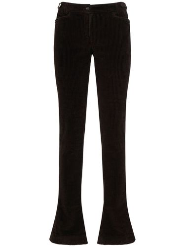 Pantalon Bootcut En Velours Côtelé Taille Basse - DOLCE & GABBANA - Modalova