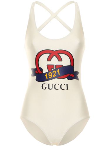 Maillot De Bain Une Pièce En Jersey Stretch À Logo - GUCCI - Modalova