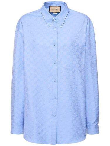 Chemise En Coton Gg Supreme - GUCCI - Modalova