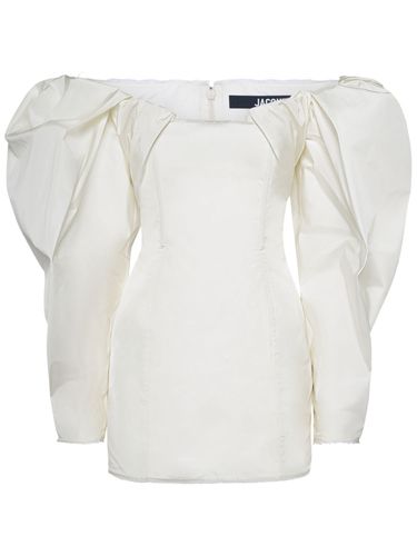 Robe Courte En Crêpe La Robe Taffetas - JACQUEMUS - Modalova