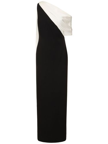 Robe Longue Asymétrique En Cady Stretch - ROLAND MOURET - Modalova