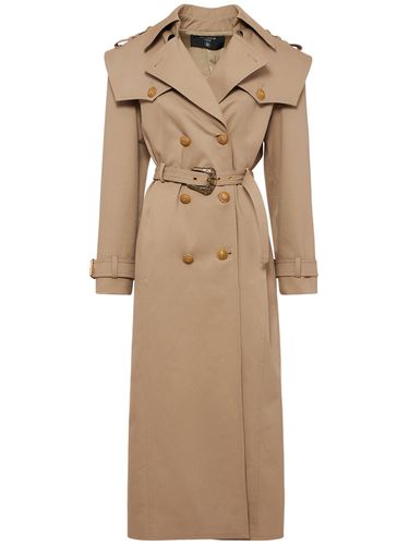 Trench-coat En Gabardine De Coton - BALMAIN - Modalova