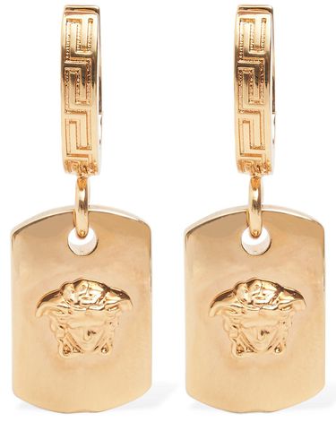 Boucles D'oreilles En Métal - VERSACE - Modalova