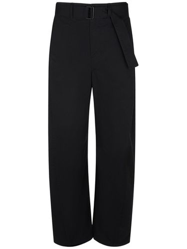 Pantalon En Coton Avec Ceinture - LEMAIRE - Modalova