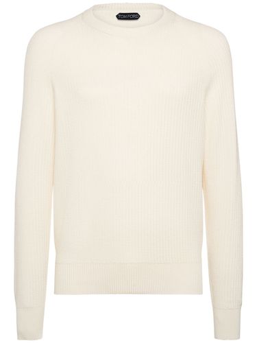 Pull Texturé En Laine Et Soie À Col Ras-du-cou - TOM FORD - Modalova