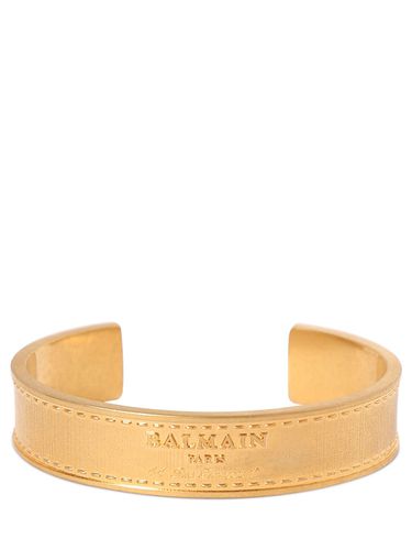 Bracelet En Laiton Signature Tubular - BALMAIN - Modalova