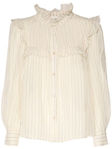 Chemise En Coton Rayé À Volants Idety - MARANT ETOILE - Modalova