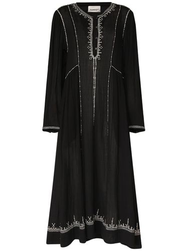 Robe Caftan En Coton Brodé Pippa - MARANT ETOILE - Modalova