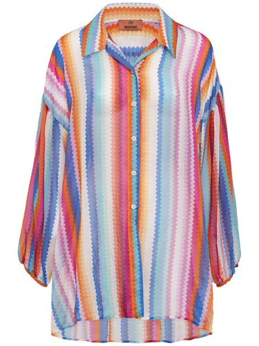 Chemise En Soie Et Coton Imprimé Chevrons - MISSONI - Modalova