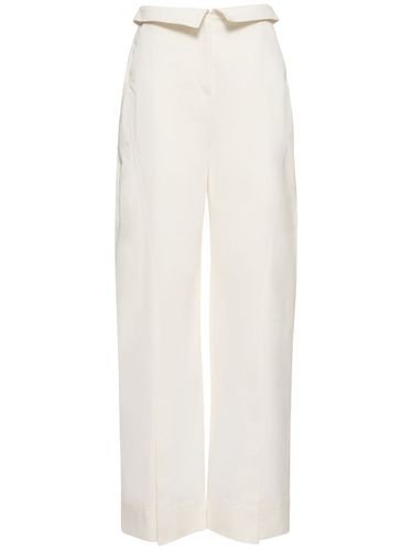 Pantalon Ample En Gabardine De Coton - ALBERTA FERRETTI - Modalova