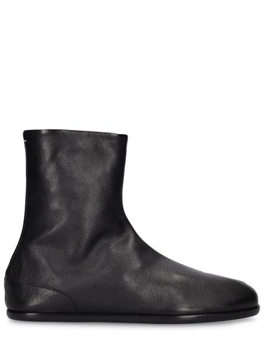 Bottes En Cuir Brossé Tabi - MAISON MARGIELA - Modalova