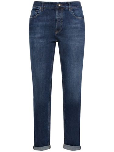 Jean En Denim De Coton Délavé - BRUNELLO CUCINELLI - Modalova