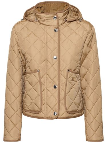 Veste En Nylon Matelassé À Capuche Humbie - BURBERRY - Modalova