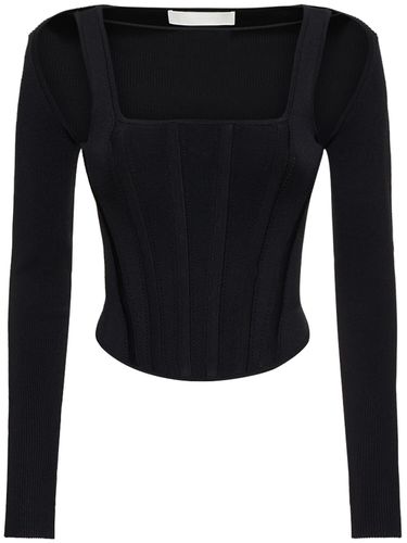 Crop Top Corset Avec Manches Amovibles - DION LEE - Modalova