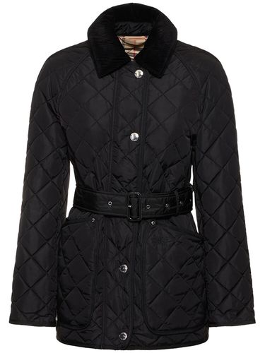 Veste Matelassée Avec Ceinture Penston - BURBERRY - Modalova