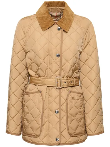 Veste Matelassée Avec Ceinture Penston - BURBERRY - Modalova