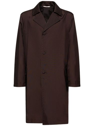 Manteau Long En Nylon Texturé - VALENTINO - Modalova