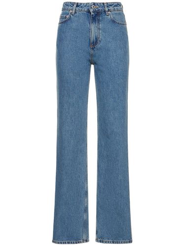 Jean Taille Haute En Denim De Coton Bergen - BURBERRY - Modalova