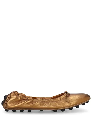 Ballerines En Cuir Métallisé Gommini 5 Mm - TOD'S - Modalova