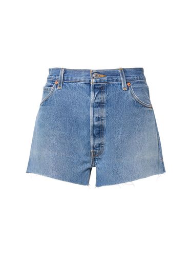 Short En Denim De Coton Taille Haute Levi’s - RE/DONE - Modalova