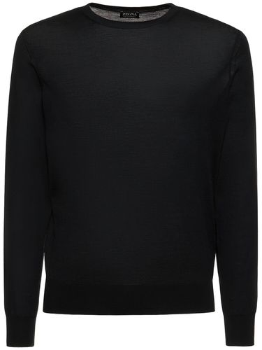 Pull-over À Col Ras-du-cou En Laine - ZEGNA - Modalova