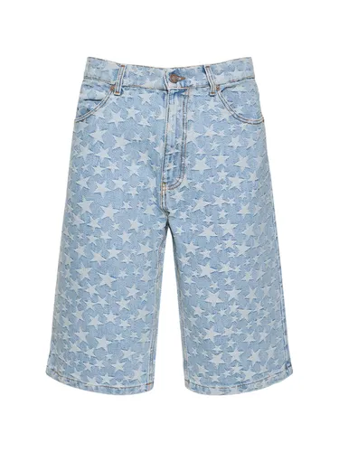 Short Unisexe En Denim Jacquard Tissé - ERL - Modalova