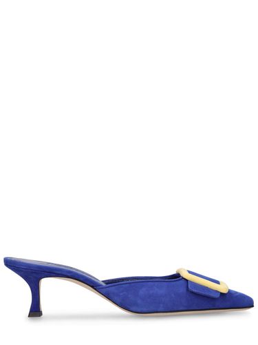 Mules En Daim Maysalebi 50 Mm - MANOLO BLAHNIK - Modalova