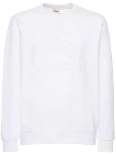 Sweat-shirt En Coton À Col Ras-du-cou Rayner - BURBERRY - Modalova