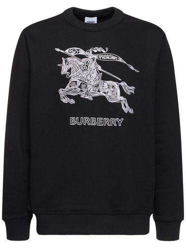 Sweat-shirt À Col Ras-du-cou Avec Logo Darby - BURBERRY - Modalova