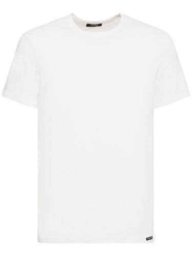 T-shirt À Col Ras-du-cou En Jersey De Coton - TOM FORD - Modalova