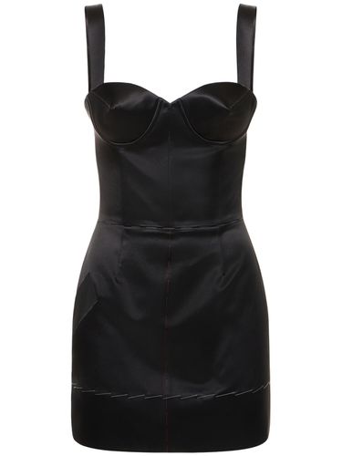 Robe Corset Courte En Satin Duchesse - MAISON MARGIELA - Modalova