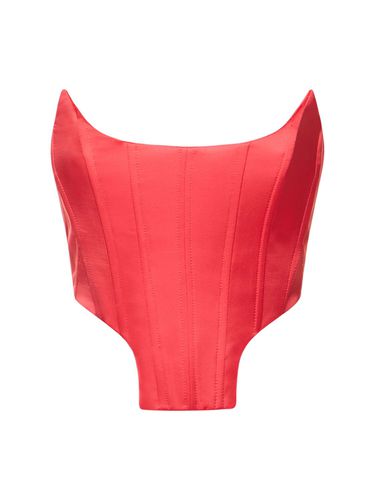 Bustier En Satin Stretch - GIUSEPPE DI MORABITO - Modalova