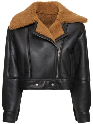 Veste Biker En Shearling - GIUSEPPE DI MORABITO - Modalova