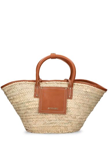 Sac En Raphia Et Cuir Le Panier Soli - JACQUEMUS - Modalova